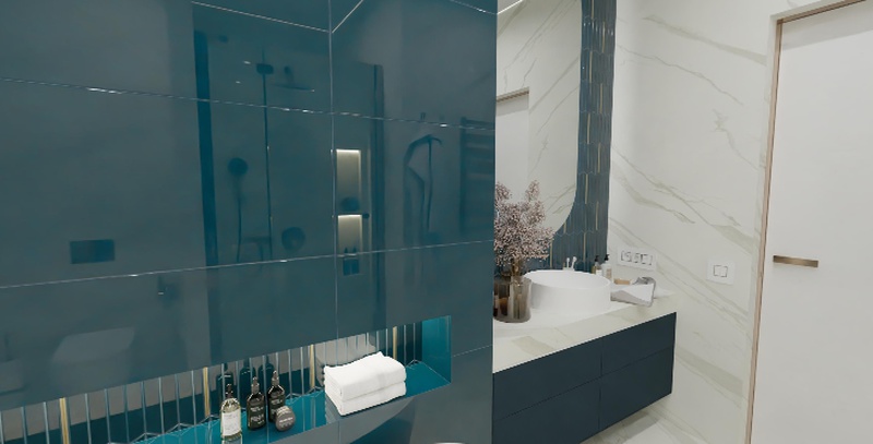 Neodis, дизайн ванной комнаты г. Грозный.